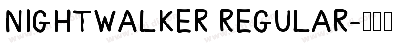 NightWalker Regular字体转换